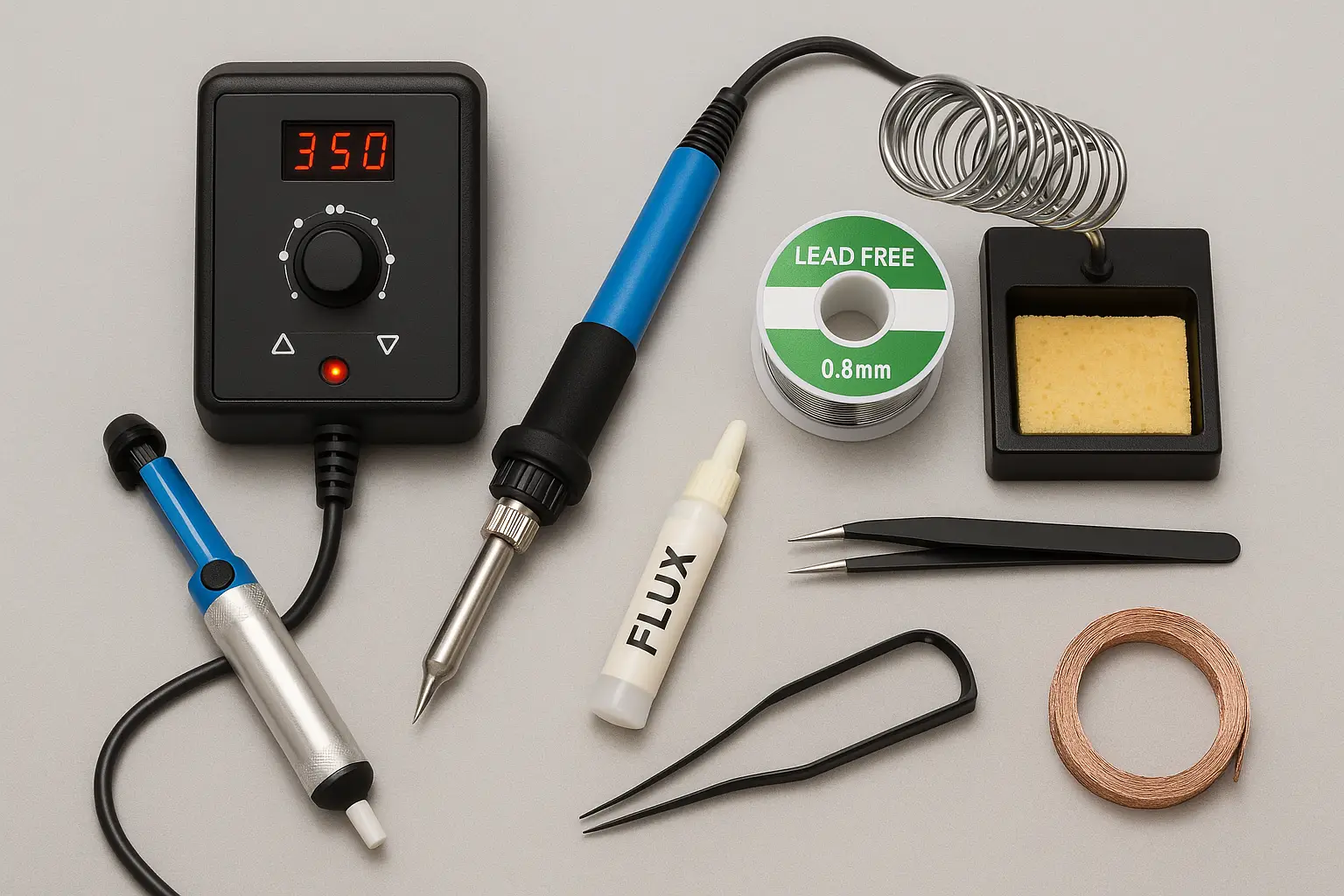 Essential soldering tools for PCB work