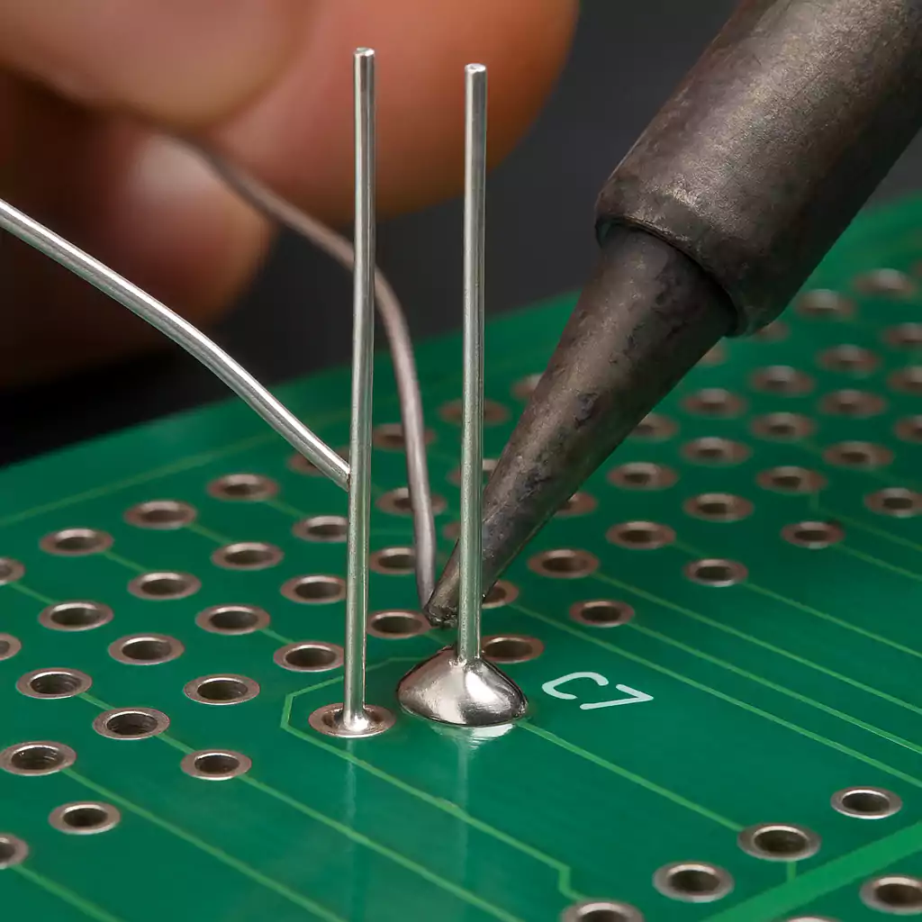 Through-hole soldering