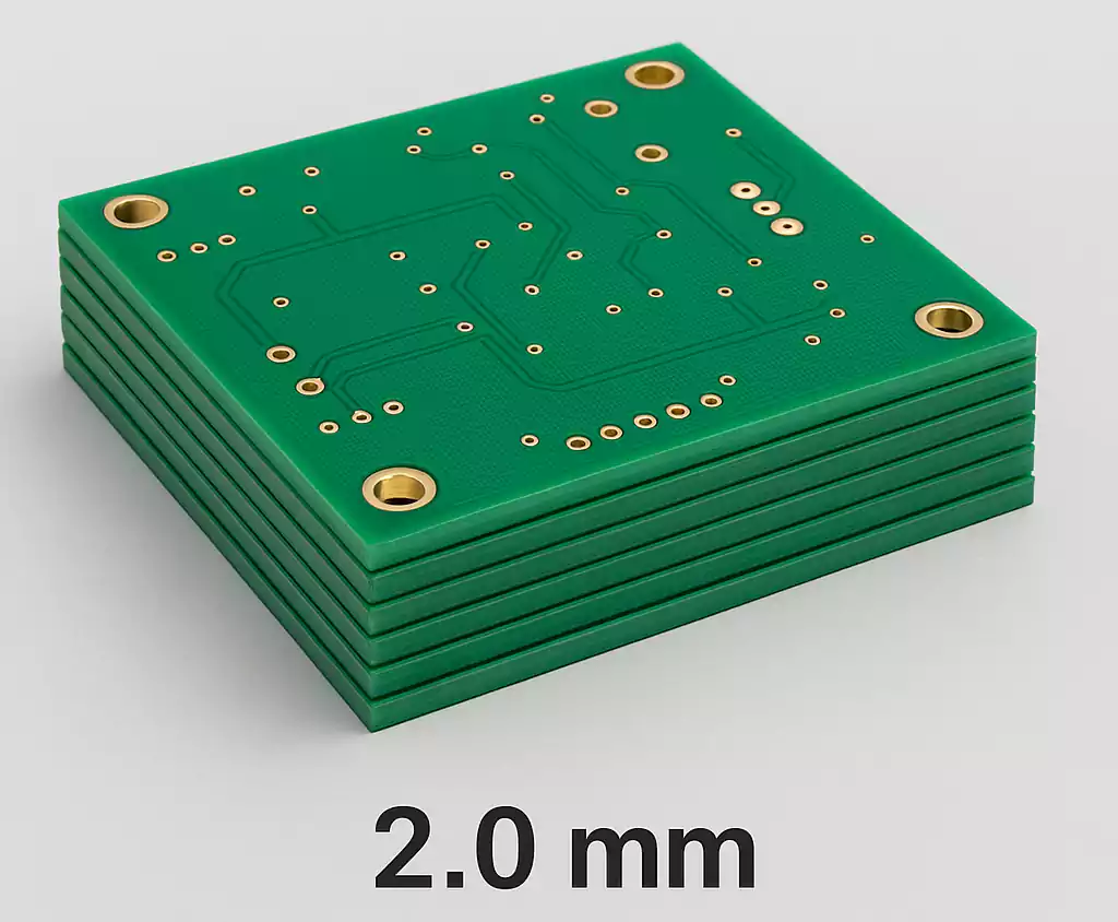 2.0 mm thick PCB for industrial and power supply designs