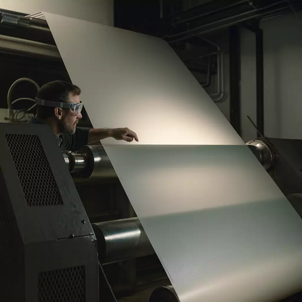 Adhesive sheet after gluing