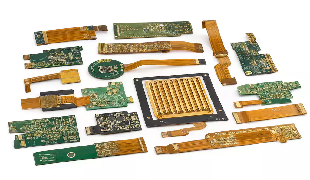 Assorted rigid-flex PCBs
