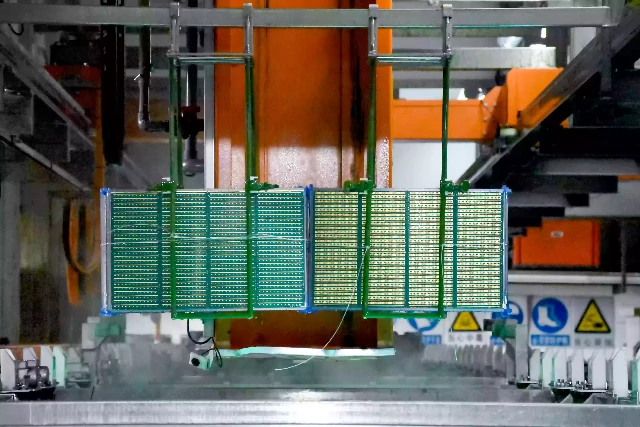 PCB panels in activation bath