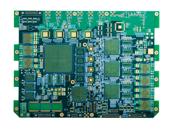 Complex multilayer PCB with dense routing and high-integration layout for reliable performance.