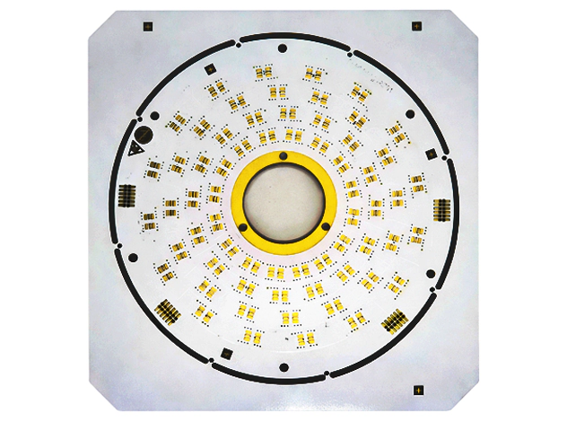Aluminum PCB for LED lighting with thermal management design for efficient heat dissipation and long-term reliability