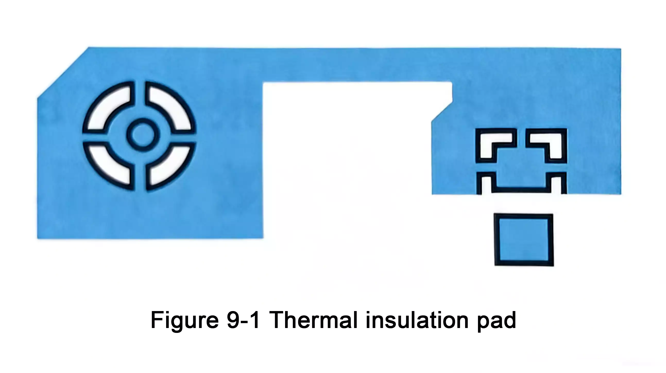 Thermal relief pad connection to copper pour
