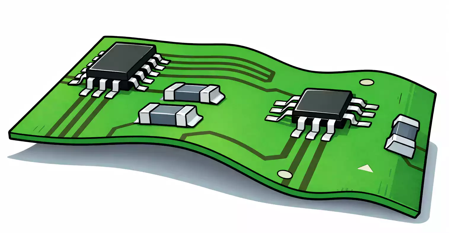 Board Warpage with misaligned components