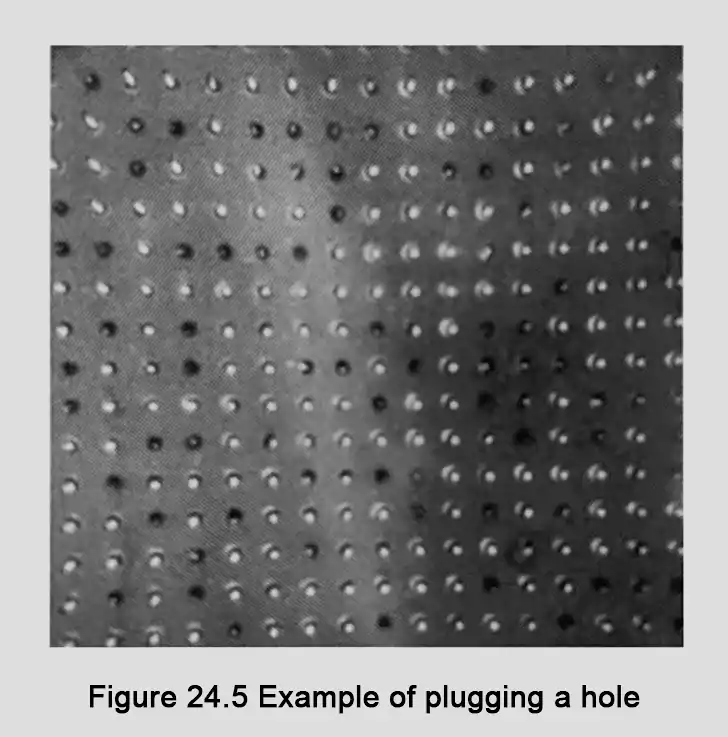 PCB plugged hole example
