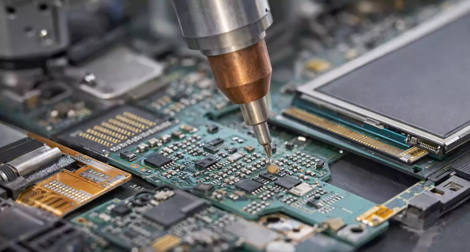 Conductive adhesive in electronics assembly