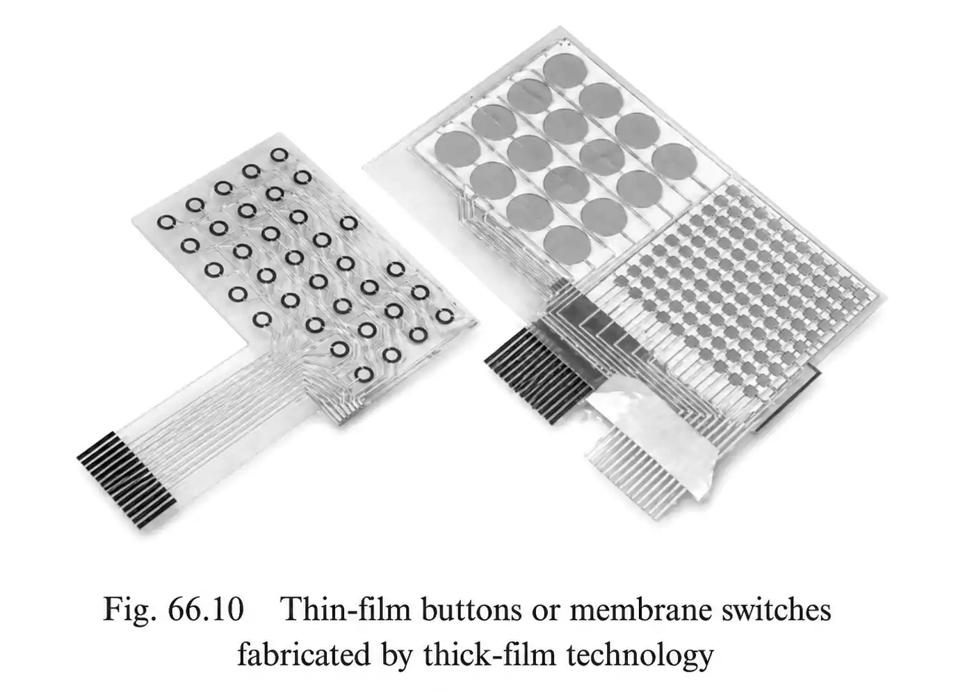 Membrane switch flex circuit made with thick-film technology