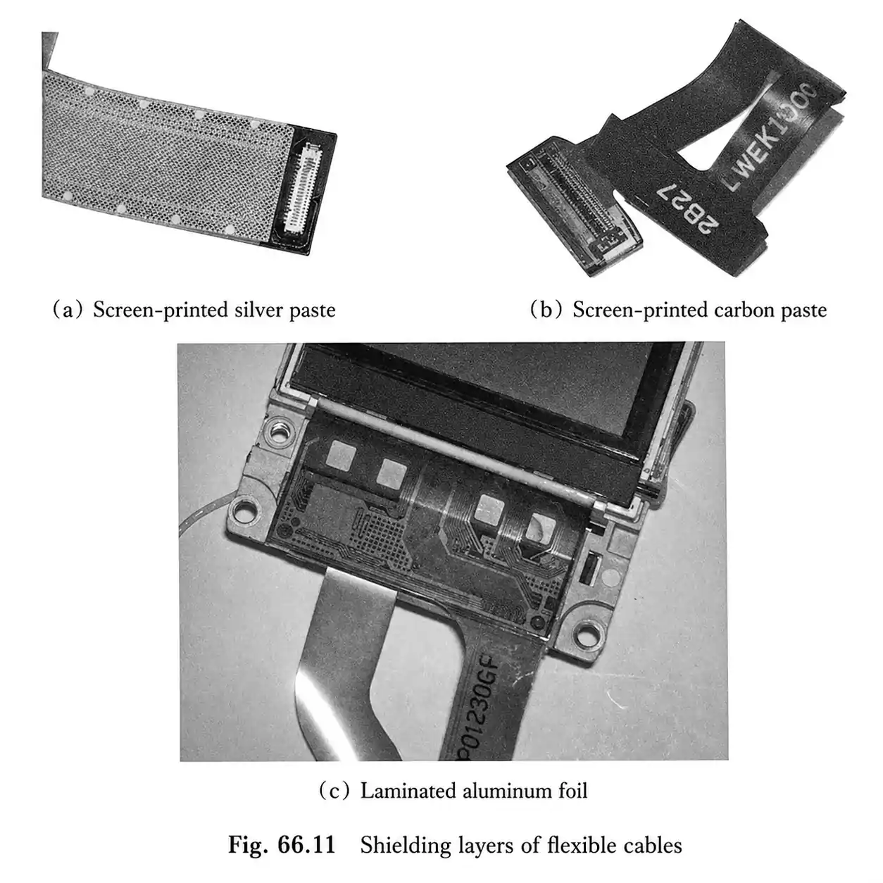 Flex PCB EMI Shielding layers using silver paste, carbon paste, and aluminum foil